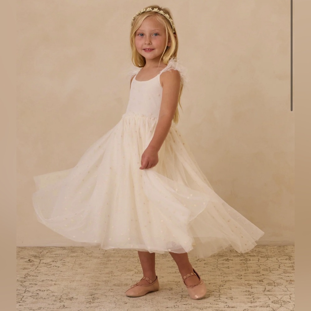 Noralee - NWT - Girls’ Cream Poppy Dress - Ivory - Size: 10Y